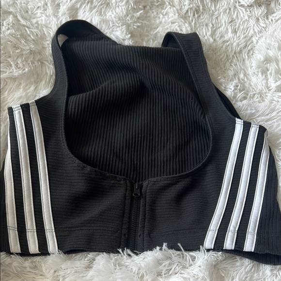 Adidas Black Ribbed Tank Top - Picture 3 of 6